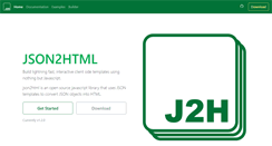 Desktop Screenshot of json2html.com