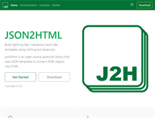 Tablet Screenshot of json2html.com